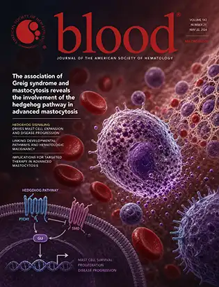 Journal cover graphic for Blood