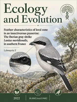 Journal cover graphic for Ecology and Evolution