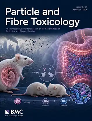 Journal cover graphic for Particle and Fibre Toxicology