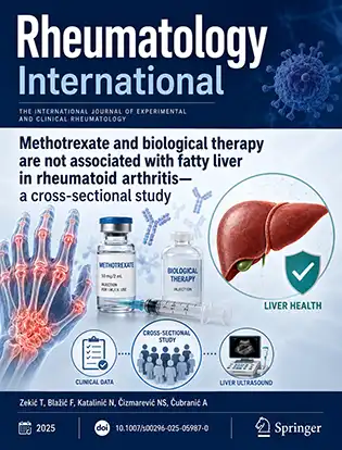 Journal cover graphic for Rheumatology International