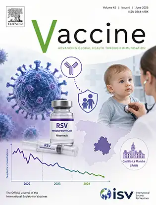 Journal cover graphic for Vaccine