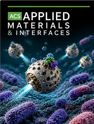 Journal cover graphic for ACS Applied Materials &amp; Interfaces