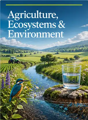 Journal cover graphic for Agriculture, Ecosystems &amp; Environment