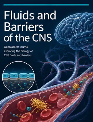 Journal cover graphic for Fluids and Barriers of the CNS