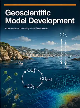 Journal cover graphic for Geoscientific Model Development