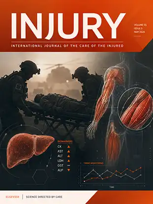 Journal cover graphic for Injury