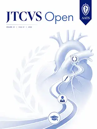 Journal cover graphic for JTCVS Open