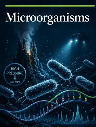 Journal cover graphic for Microorganisms