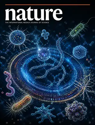 Journal cover graphic for Nature