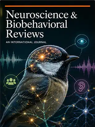 Journal cover graphic for Neuroscience &amp; Biobehavioral Reviews