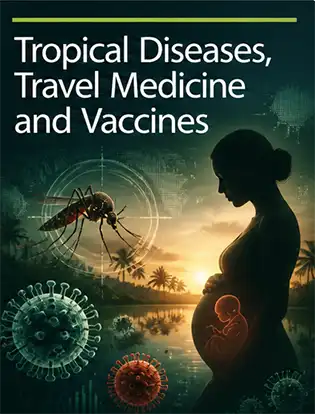 Journal cover graphic for Tropical Diseases, Travel Medicine and Vaccines