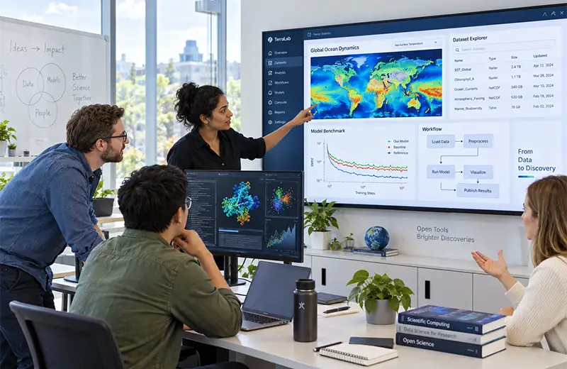 Researchers working with scientific software, data visualisations, and computational workflows