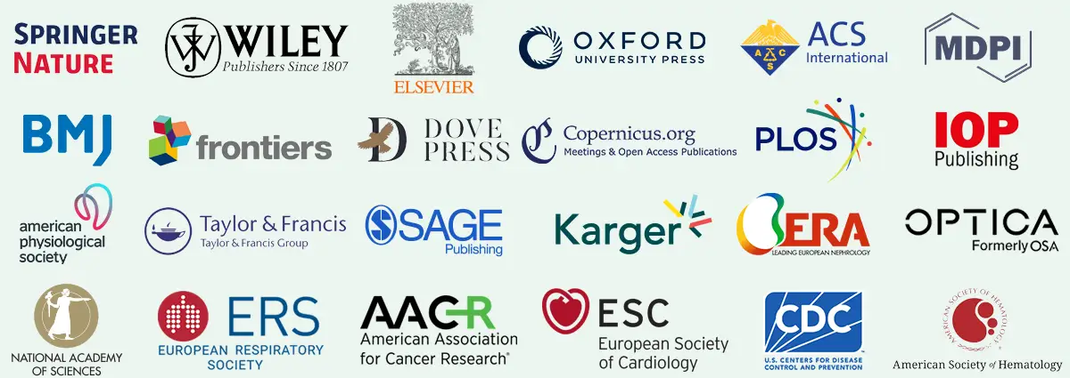 Trusted by Publishers and Societies
